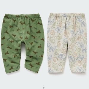 Uniqlo Relaxed Fit Printed Cropped Leggings bundle 18 months
Dino print